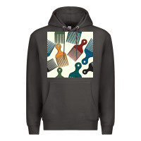 Smoke afro combs seamless patterns Premium Hoodie - BundleAndBundleShop
