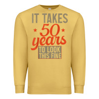 Antique Gold 50 years old 50th birthday gifts for men and women Premium Sweatshirt - minhPixels