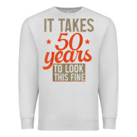Dove Grey 50 years old 50th birthday gifts for men and women Premium Sweatshirt - minhPixels