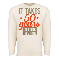 Sandshell 50 years old 50th birthday gifts for men and women Premium Sweatshirt - minhPixels