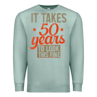Seafoam 50 years old 50th birthday gifts for men and women Premium Sweatshirt - minhPixels