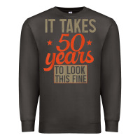 Smoke 50 years old 50th birthday gifts for men and women Premium Sweatshirt - minhPixels