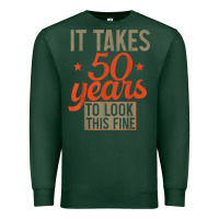 Sports Green 50 years old 50th birthday gifts for men and women Premium Sweatshirt - minhPixels