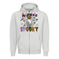Dove Grey hippie spooky Zipper Hoodie - SublimationCraftShop