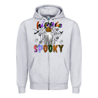 Heather Grey hippie spooky Zipper Hoodie - SublimationCraftShop
