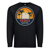 Black Vieques Puerto Rico Premium Sweatshirt - minhPixels