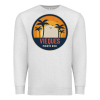 Oatmeal Heather Vieques Puerto Rico Premium Sweatshirt - minhPixels