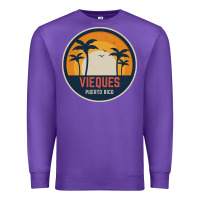 Purple Vieques Puerto Rico Premium Sweatshirt - minhPixels