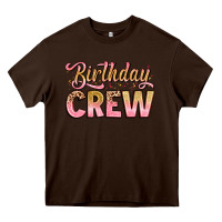 Chocolate Brown birthday crew Heavy Core Tee - Artiststas