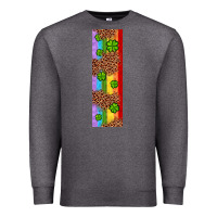 Charcoal Heather St. Patrick's Day Western Shamrock Leopard Rainbow Premium Sweatshirt - Artiststas