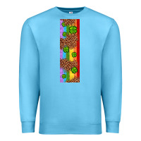 Ocean Blue St. Patrick's Day Western Shamrock Leopard Rainbow Premium Sweatshirt - Artiststas