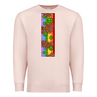 Pale Pink St. Patrick's Day Western Shamrock Leopard Rainbow Premium Sweatshirt - Artiststas