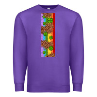 Purple St. Patrick's Day Western Shamrock Leopard Rainbow Premium Sweatshirt - Artiststas