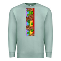 Seafoam St. Patrick's Day Western Shamrock Leopard Rainbow Premium Sweatshirt - Artiststas
