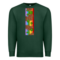Sports Green St. Patrick's Day Western Shamrock Leopard Rainbow Premium Sweatshirt - Artiststas