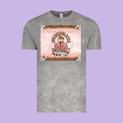 Oversimulated Mama University Vintage Tee Designed By Tumblerdesignbyshophia