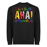 Black IDiot Of The Aha Moments Heavyweight Sweatshirt - CowhideDigitalArt