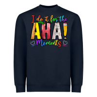 Navy IDiot Of The Aha Moments Heavyweight Sweatshirt - CowhideDigitalArt