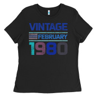 Black Vintage February 1980 Ladies Tee - Bettercallsaul