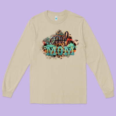 Cool Mom Mother's Day Long Sleeve Tee Designed By Howdyjamesfarm