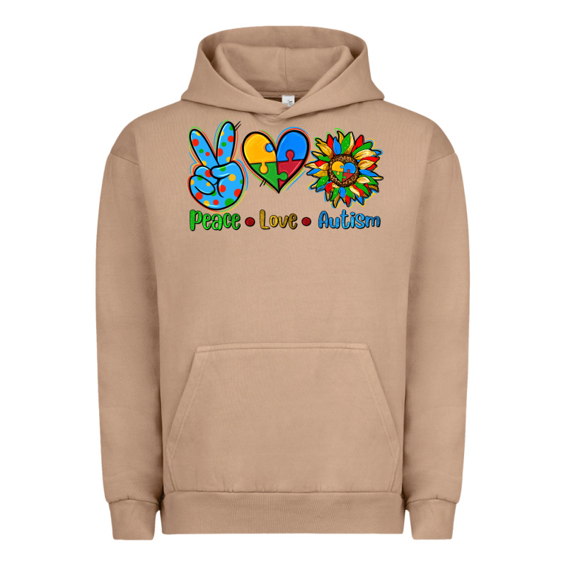 Peace Love Autism Urban Hoodie by AdoDesignShop | Teevron