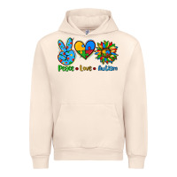 Sandshell peace love autism Urban Hoodie - AdoDesignShop