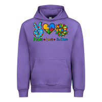 Tulip peace love autism Urban Hoodie - AdoDesignShop