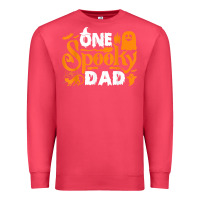 Cardinal one spooky dad funny cat boo dad halloween costume design t shirt Premium Sweatshirt - minhPixels