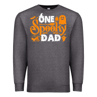 Charcoal Heather one spooky dad funny cat boo dad halloween costume design t shirt Premium Sweatshirt - minhPixels