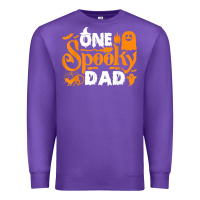 One Spooky Dad Funny Cat Boo Dad Halloween Costume Design T Shirt Premium Sweatshirt | Teevron