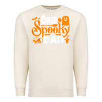 Sandshell one spooky dad funny cat boo dad halloween costume design t shirt Premium Sweatshirt - minhPixels