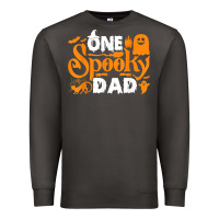 Smoke one spooky dad funny cat boo dad halloween costume design t shirt Premium Sweatshirt - minhPixels