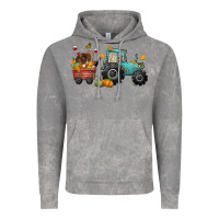 Cloud Rock thanksgiving tractor Vintage Hoodie - CowGirlArtShop
