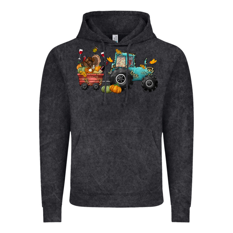 Thanksgiving Tractor Vintage Hoodie by CowGirlArtShop | Teevron
