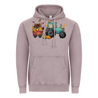 Vintage Zinc thanksgiving tractor Vintage Hoodie - CowGirlArtShop