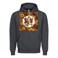 Smoke joy to the world christmas cow Zipper Hoodie - LillyAllenDesigns