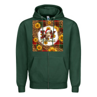 Sports Green joy to the world christmas cow Zipper Hoodie - LillyAllenDesigns