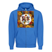 True Royal joy to the world christmas cow Zipper Hoodie - LillyAllenDesigns