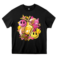 Black retro softball Heavy Core Tee - Artiststas