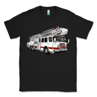 Black White Fire Truck Classic Tee - Artiststas