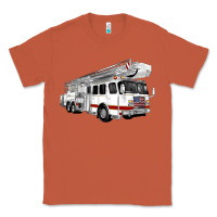 Copper White Fire Truck Classic Tee - Artiststas