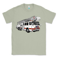 Matcha White Fire Truck Classic Tee - Artiststas