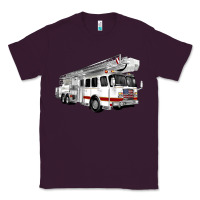 Plum White Fire Truck Classic Tee - Artiststas