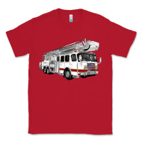 Red White Fire Truck Classic Tee - Artiststas