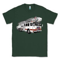 Sports Green White Fire Truck Classic Tee - Artiststas