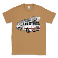 Toasted Coconut White Fire Truck Classic Tee - Artiststas