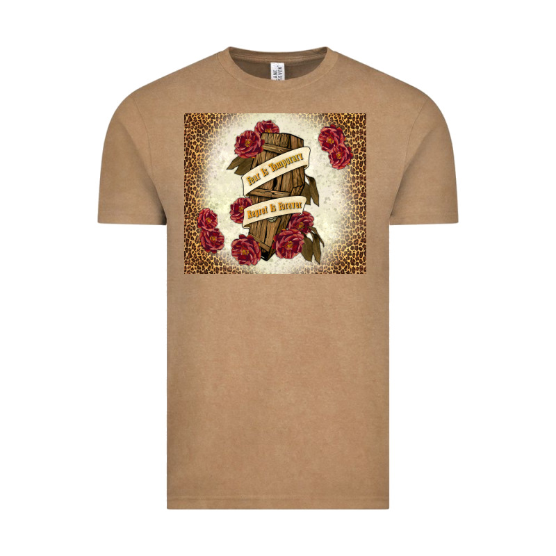 Fear Is Temporary Regret Is Forever Vintage Tee by TumblerDesignByShophia | Teevron