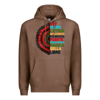 Chestnut hispanic heritage month hand fan Premium Hoodie - BundleAndBundleShop