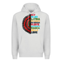 Dove Grey hispanic heritage month hand fan Premium Hoodie - BundleAndBundleShop