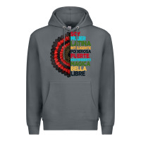 Rock hispanic heritage month hand fan Premium Hoodie - BundleAndBundleShop